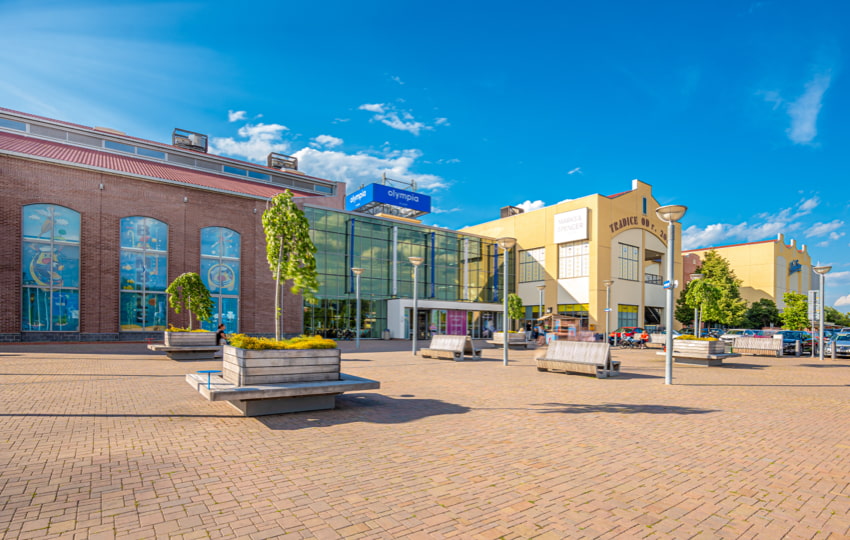 Plánek nákupního centra Olympia Plzeň